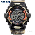 SMAEL Reloj deportivo casual para hombre Pantalla LED impermeable